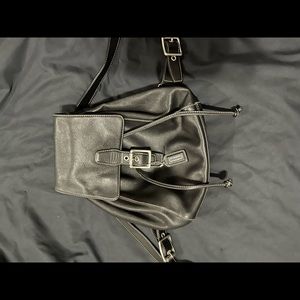 Black backpack by Coach